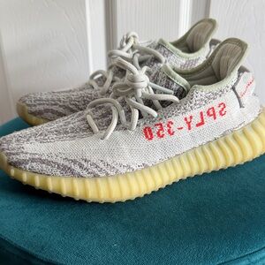 Yeezy Gray and Cream Sneakers